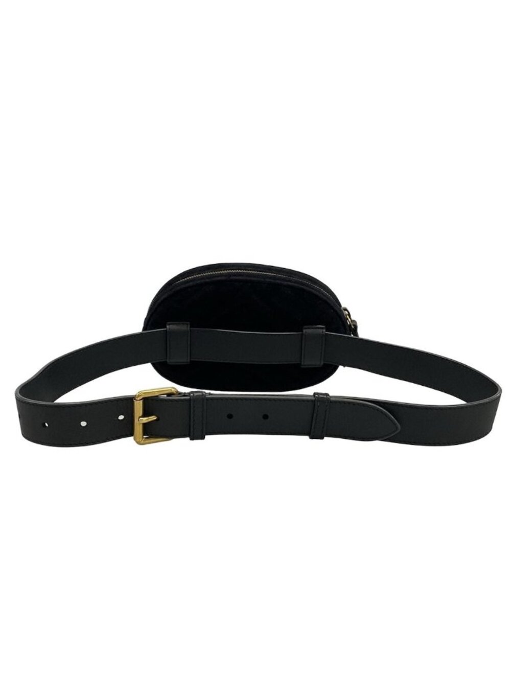 Gucci Waist Pouch GG Marmont Black Leather - Picture 3 of 15